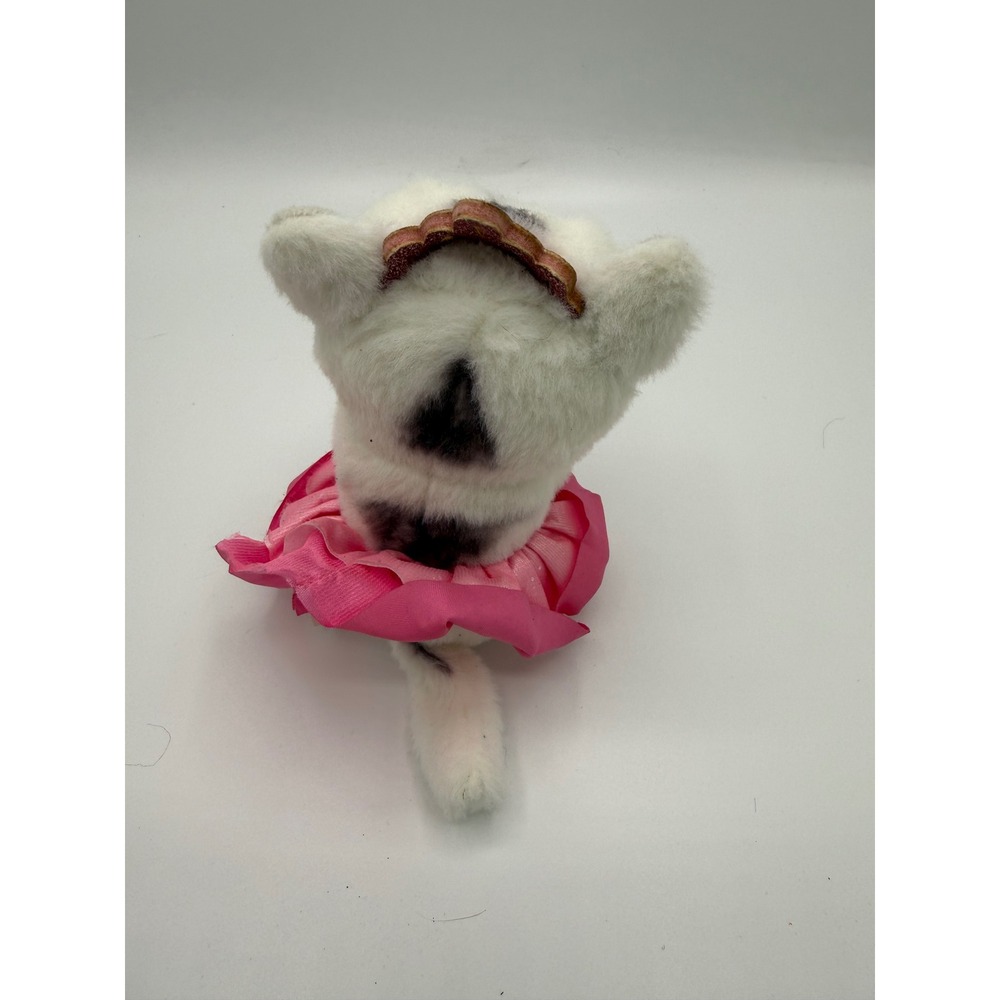 GUND Princess Fiona the Feline White Cat Plush Pink Tutu Tiara Kitten Stuffed - Picture 4 of 7